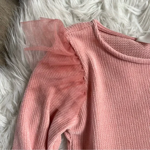 NWOT H&M Pink Sparkly Tulle Dress Size 6X - Picture 3 of 5